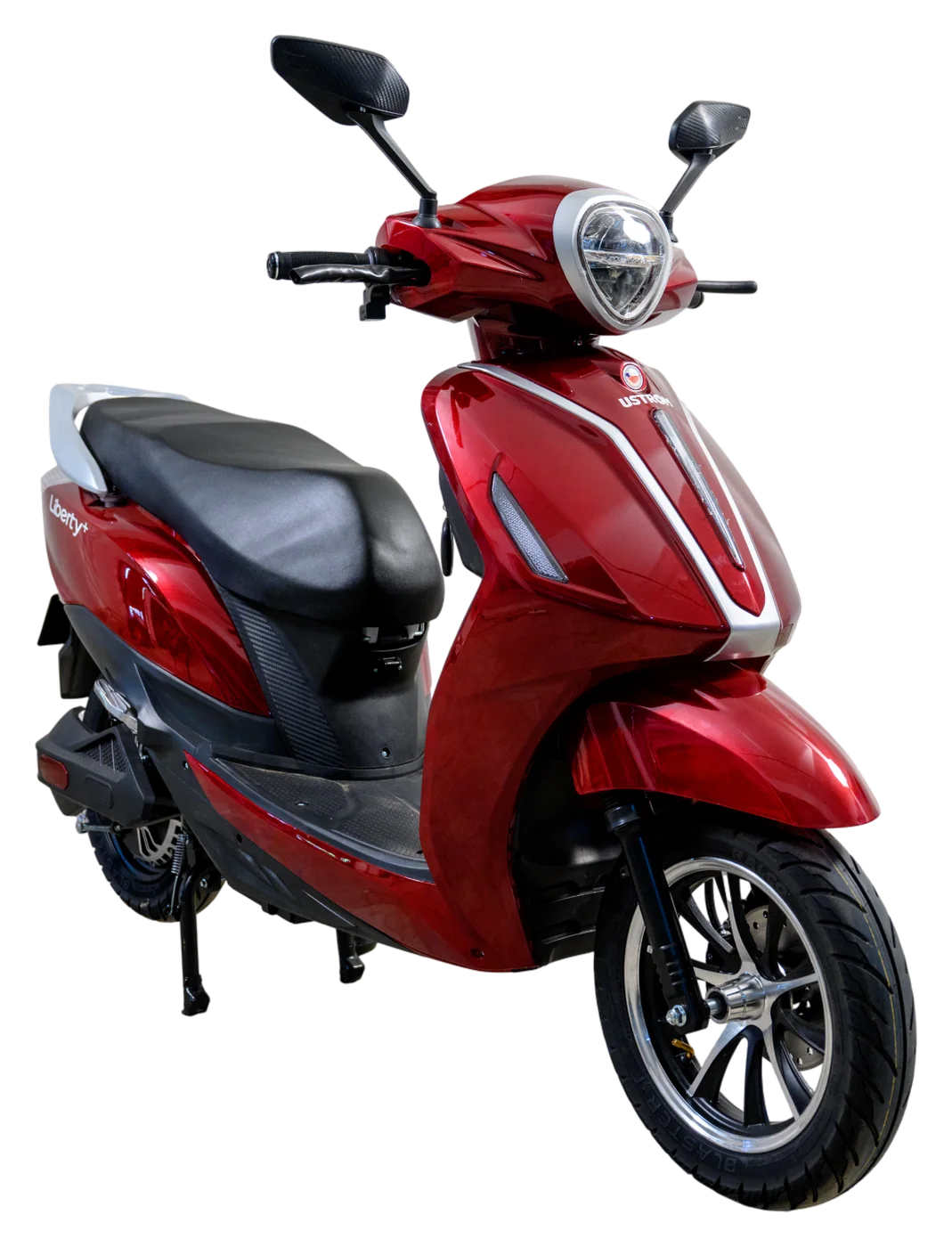 USTROM Liberty+ electric scooter in Racing Red